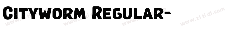 Cityworm Regular字体转换